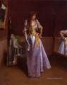 Prêt pour le bal dame Peintre belge Alfred Stevens